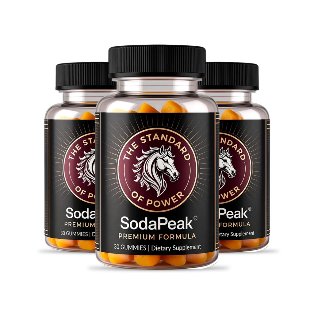 Three bottles of SodaPeak